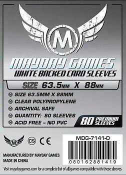 Card Sleeves Standard Grey/White 66x91mm (80) (Mayday)
