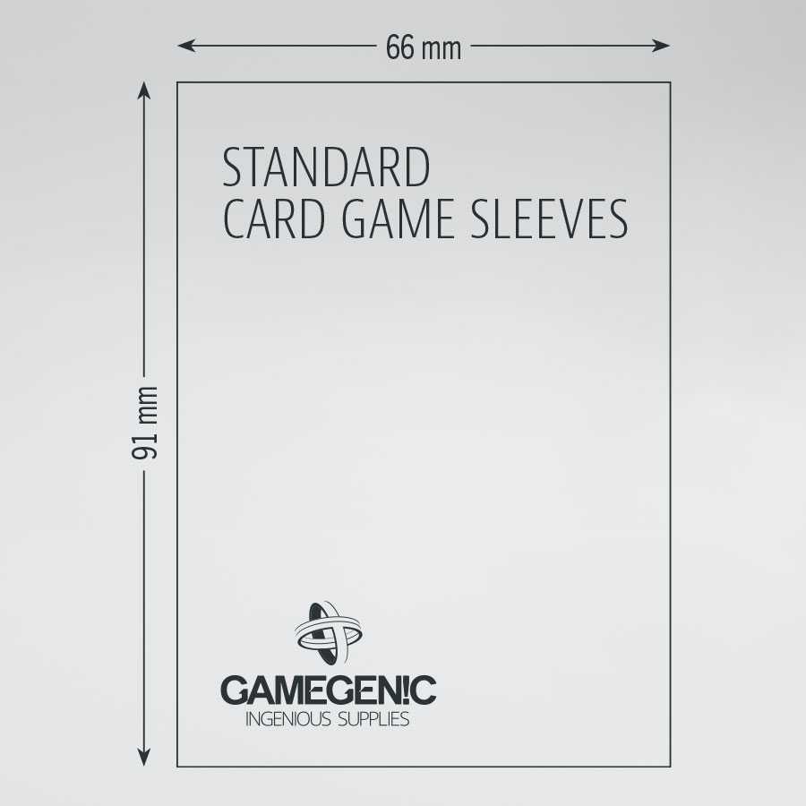 Gamegenic - MATTE Standard Card Game Sleeves 66 x 91 mm - Clear (50 Sleeves) - 2