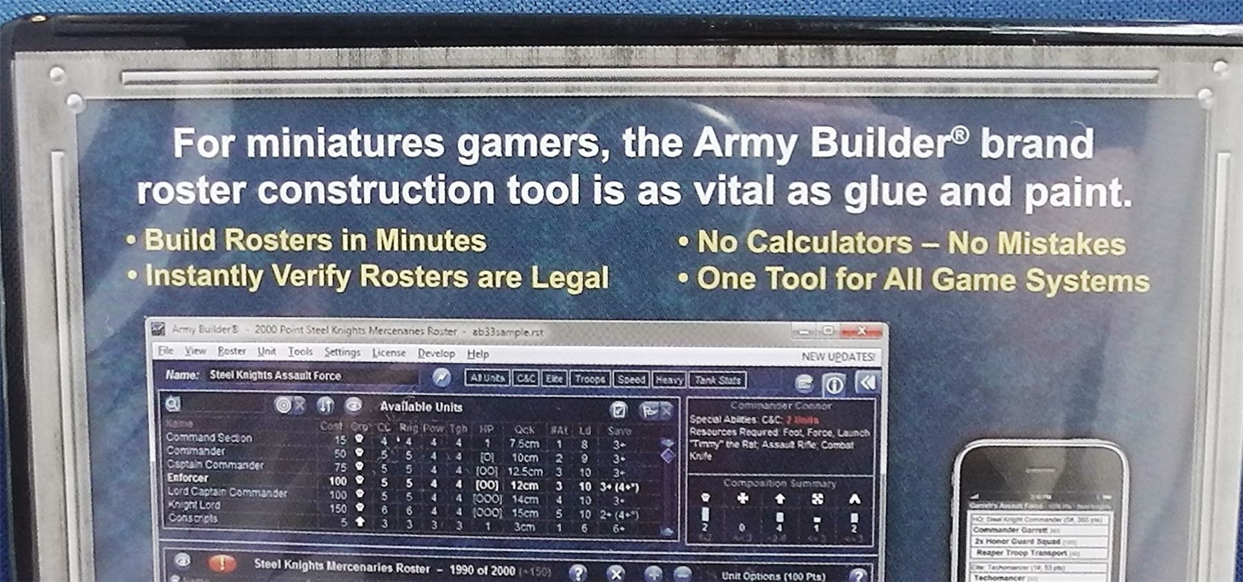 Army Builder Program V 3.0 Software CD sealed - Lone Wolf - 2