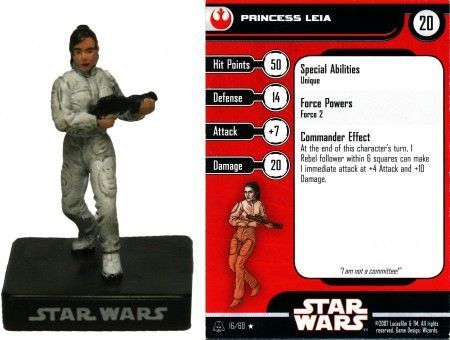 Princess Leia #16 Alliance and Empire Star Wars Miniatures