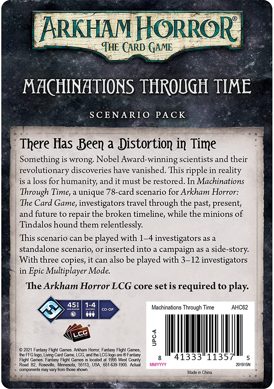 Arkham Horror: The Card Game - Machinations Through Time - 2