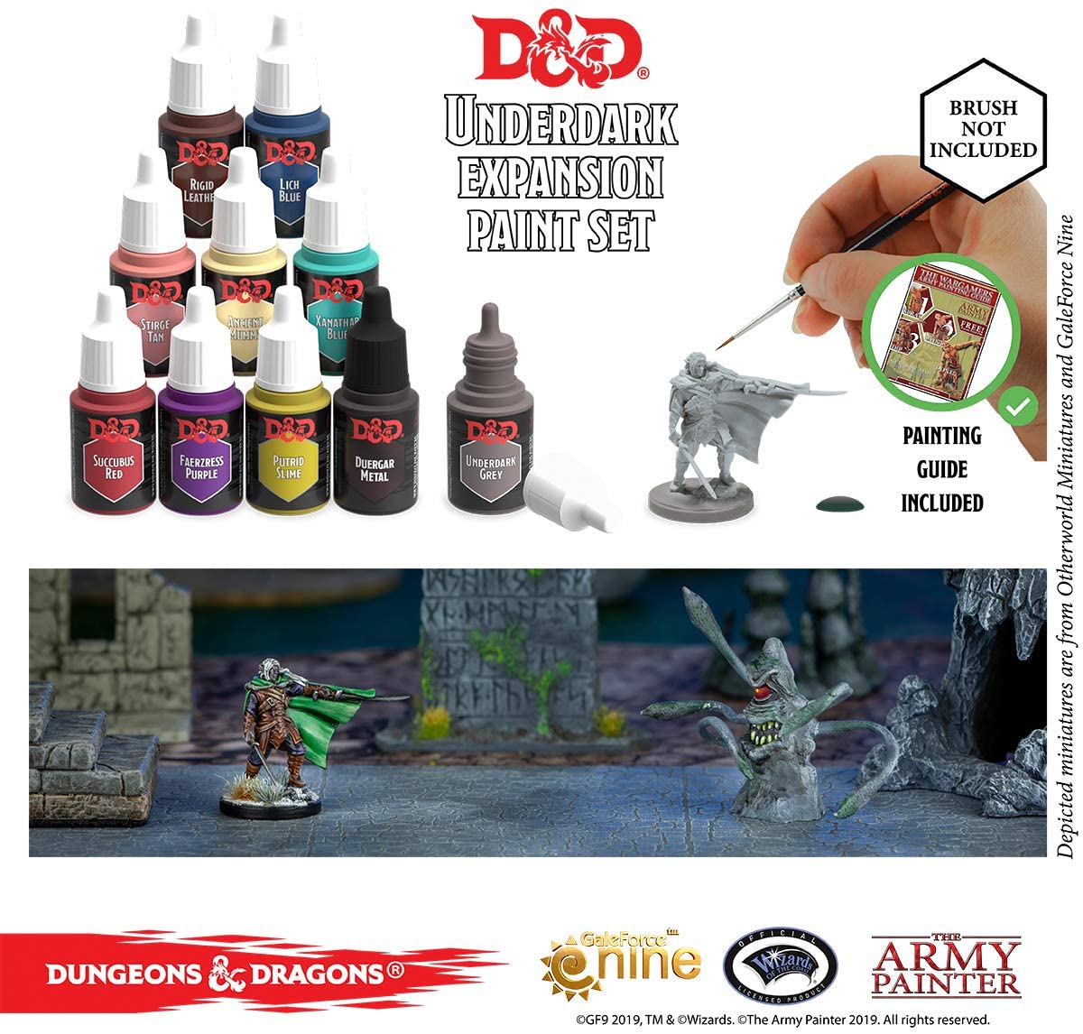D&D Nolzur's Marvelous Pigments - Underdark Paint Set - 7