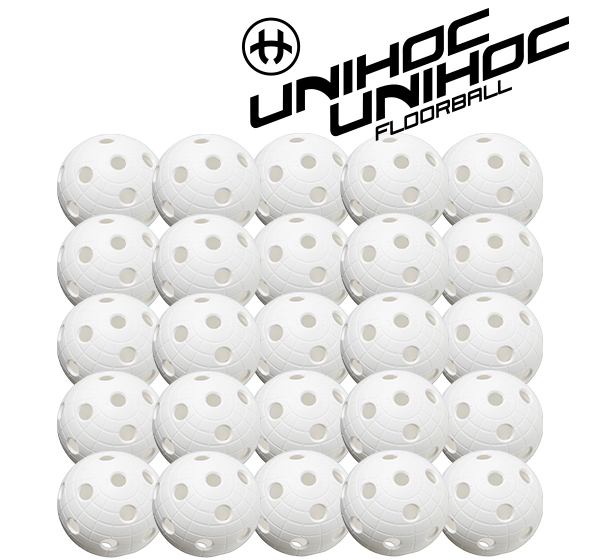 Unihoc Cr8er ball Vit - 25 st