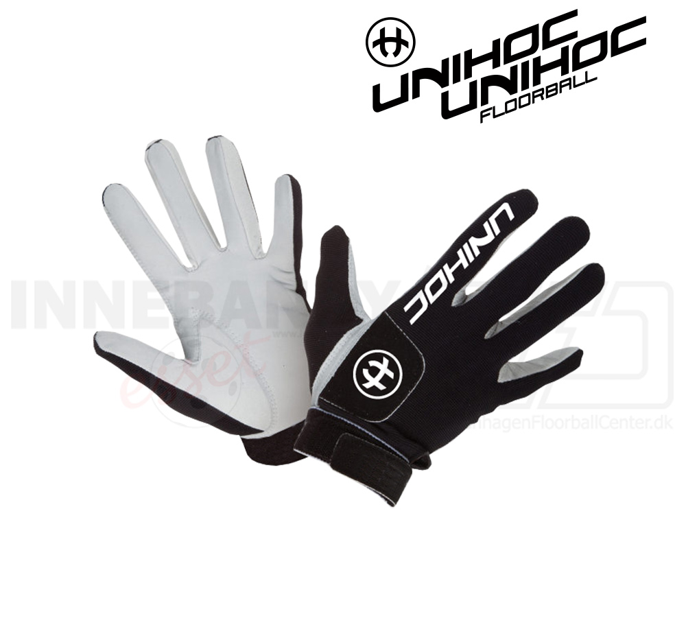 Unihoc Goalie Gloves Pro black / white