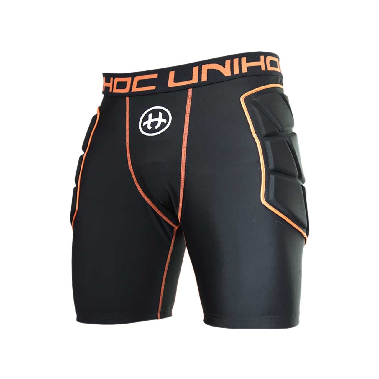 Unihoc Goalie Shorts Flow Black/Orange