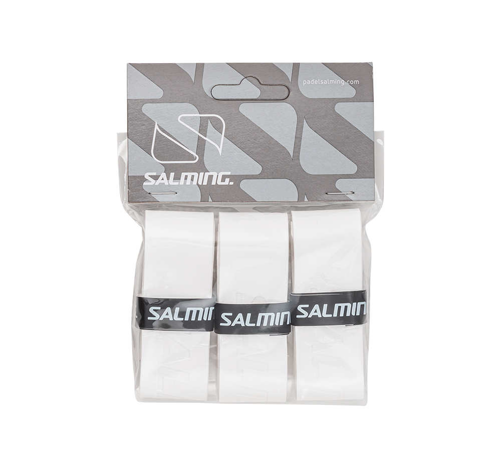 Salming Sticky Overgrip EVA 3-pack white - 3