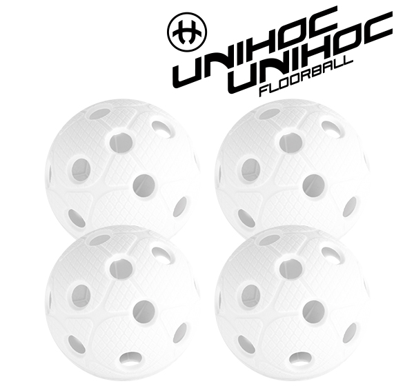 Unihoc Dynamic ball 4-pack white (Matchboll)