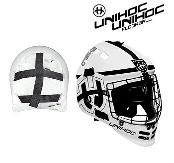 Unihoc Goalie Mask Shield JR white / black