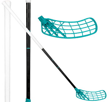 SALMING Q-Series Carbon Pro 2.0 Trident 27 Icon black/laguna blue