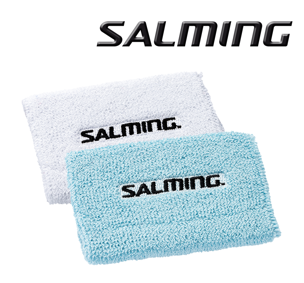 Salming Wristband Mid 2-pack white/turquoise