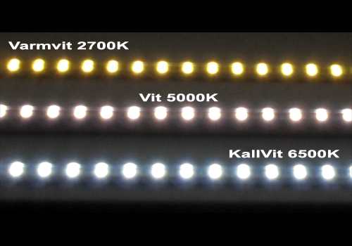 Ledlist i aluminium SMD5050 7,2W - 2