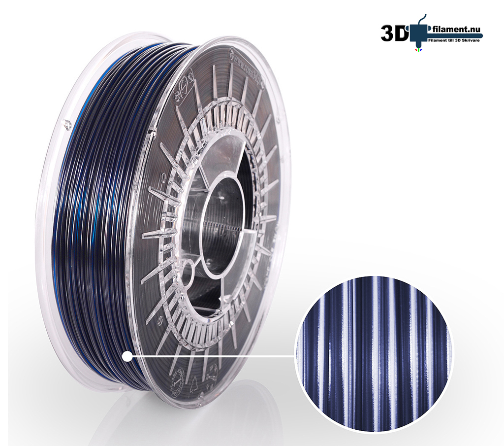 3D Filament PETG Standard  Marinblå transparent
