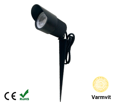 Led COB Trädgårdslampa 7W Varmvit