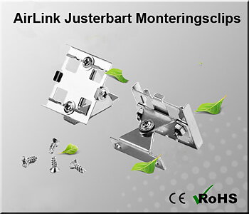 AirLink Justerbart Monteringsclips