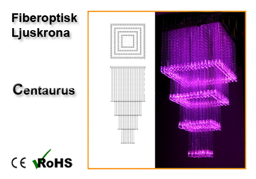 Fiberoptisk Ljuskrona Centaurus