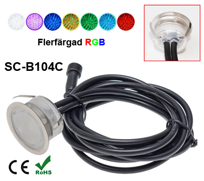 Deck/Floorlight Lampa 0,4W RGB
