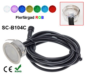 Deck/Floorlight Lampa 0,4W RGB