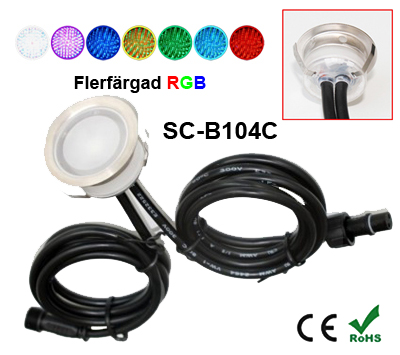 Deck/Floorlight Lampa 0,4W RGB - 3