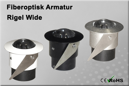 Fiberoptisk Downlight Armatur Rigel Wide