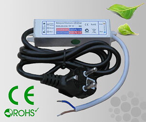 Leddriver/Nätdel 230VAC/12VDC 15W IP67
