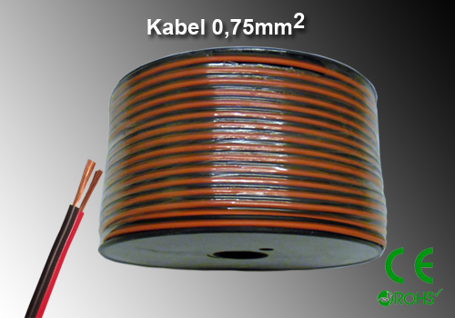 Högtalar / Klenspänningskabel 0,75kvmm
