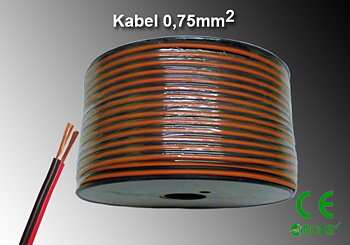 Högtalar / Klenspänningskabel 0,75kvmm