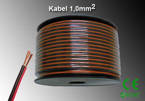 Högtalar / Klenspänningskabel 1,0kvmm