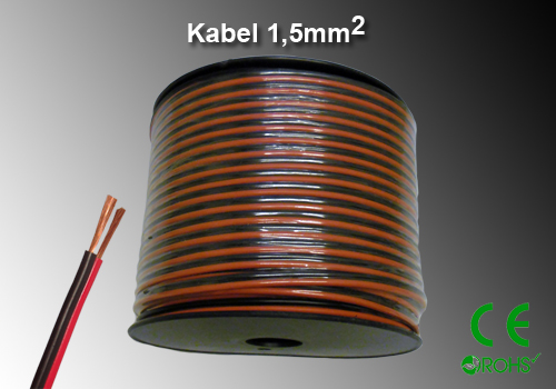 Högtalar / Klenspänningskabel 1,5kvmm