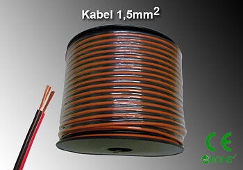Högtalar / Klenspänningskabel 1,5kvmm