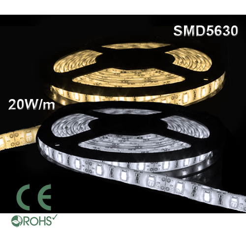 Ledtejp SMD5630 20W/m Varmvit
