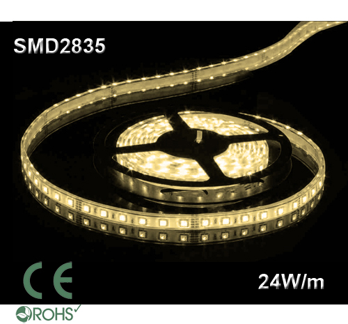 Ledtejp SMD2835 24W/m Varmvit