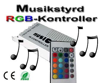 LED/RGB-kontroller Musikstyrd