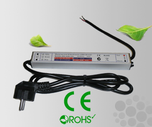 Leddriver/Nätdel 230VAC/12VDC 45W IP67