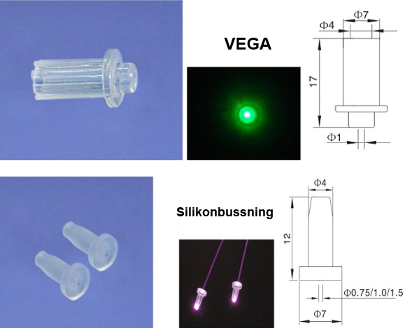 Fiberoptisk Lins Vega 10st - 2
