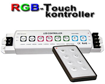 LED/RGB-Touchkontroller med fjärrkontroll