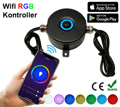 Wifi RGB Kontroller Deck/Floorlights & Trädgårdslampor