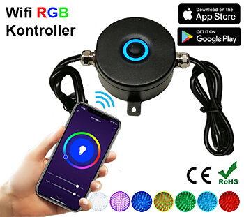 Wifi RGB Kontroller Deck/Floorlights & Trädgårdslampor