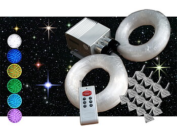 Stjärnhimmelpaket 2x5W Dubbel DMX Ledprojektor 15kvm