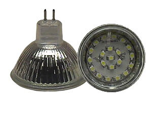 LED Spotlight SMD3528 MR16 Varmvit