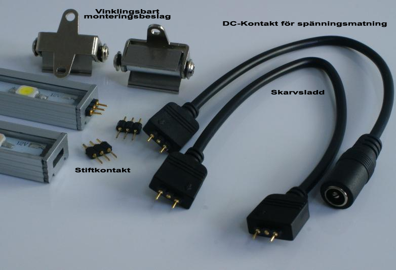 Ledlist i aluminium SMD5630 0,5m - 4