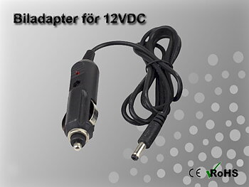 Biladapter för 12VDC