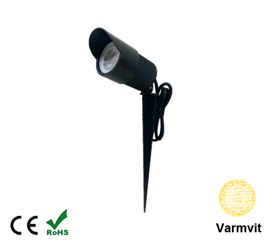 Led COB Trädgårdslampa 3W Varmvit