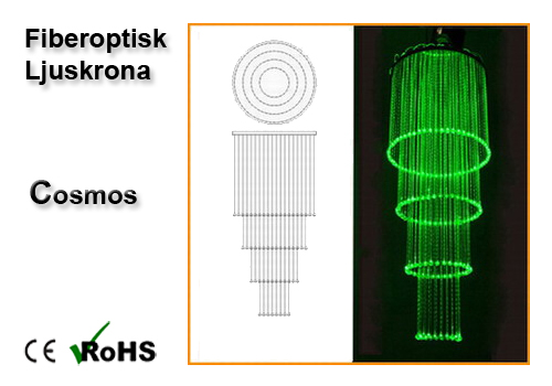 Fiberoptisk Ljuskrona Cosmos