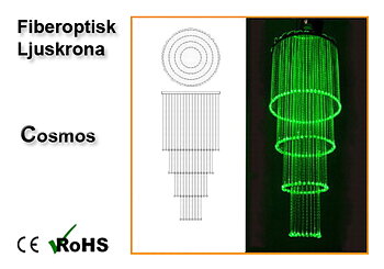 Fiberoptisk Ljuskrona Cosmos