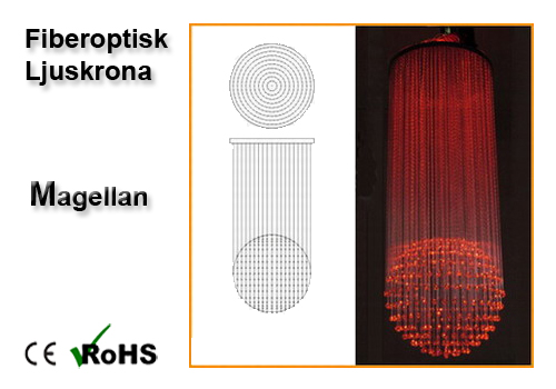 Fiberoptisk Ljuskrona Magellan