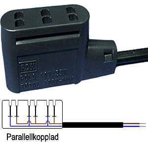 Kontaktstycke 3-vägs parallellkopplad