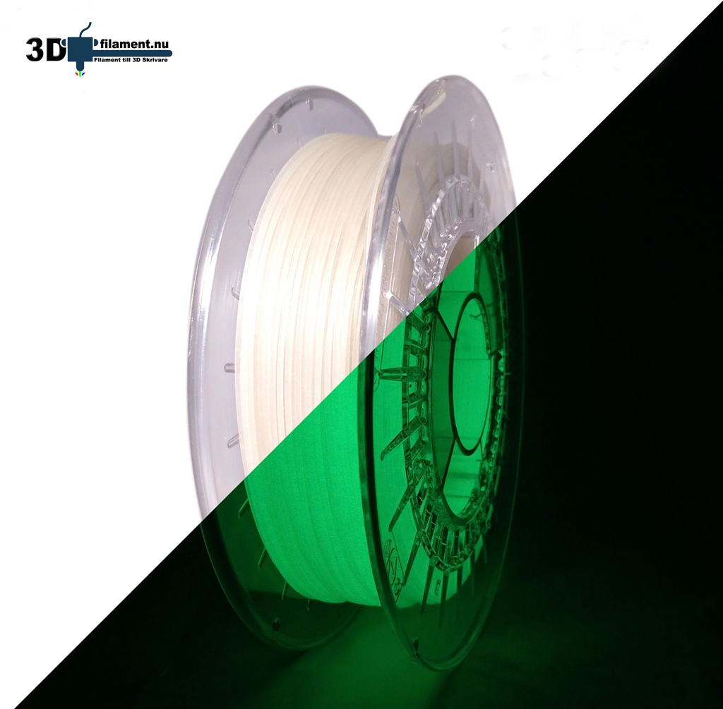 3D Filament PLA Glow in the Dark Green