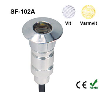 Inground Lampa 0,6W Vit/Varmvit
