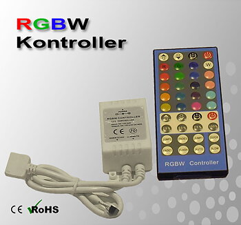RGBW Kontroller 12-24VDC 6A