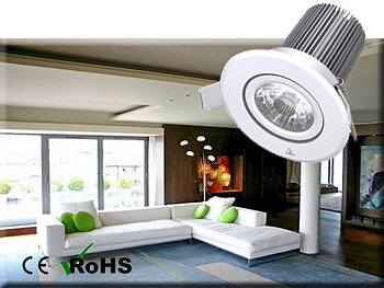 Dimbar COB Downlight Lampa Vit 10W